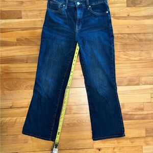Banana Republic Cropped Bootcut Women's Dark Blue Denim Jeans